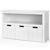 3 Drawer Storage Cabinet Wooden Bookshelf Display Rack Kids Toy Organizer Table