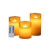 3 OR 5PCS LED Flameless Candles Remote Flickering Pillar Timer Battery Operated