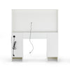 White Dressing Table LED Mirror 7 Drawers Stool Vanity Makeup Desk Set Bedroom