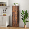 4-Tier Freestanding Floor Cabinet with Door-Brown