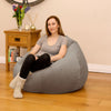 Velvet Slouchbag Bean Bag Large Luxury Classic Beanbag Chair Plush Seat