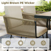 Outdoor Patio Furniture Set 5 Pieces Patio Dining Set-White