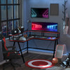 L Shaped Gaming Desk, Corner Computer Desk with Monitor Stand for Home Office, 1