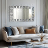 1.2m Oversized Wall Mirror Silver Grecian Venetian Art Accent Mirror Fireplace