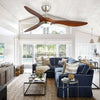 Living Room Ceiling Fan LED lighting Fan Reversible Motor Blades Remote Control