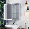 LED Illuminated Bathroom Mirror Cabinet Button Switch / Infrared Sensor Cupboard
