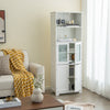Freestanding Bathroom Storage Cabinet Kitchen Pantry Cupboard w/Shelves