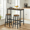 Breakfast Bar Table And Stools Kitchen Dining Room Industrial Furniture Set