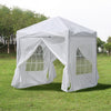 2X2 m White Pop-up Gazebo Marquee Canopy Outdoor Waterproof Garden Tent