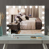 17 LED Hollywood Makeup Mirror Large Vanity Light Mirror with Dimmable LED Bulbs