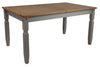 Corona Dining Table 5'0 Grey Wax Mexican Solid Pine by