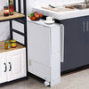 Mobile Drop Leaf Dining Table Folding Desk SpaceSaving Kitchen Storage Breakfast