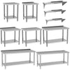 Stainless Steel Commercial Catering Table Work Bench Food Prep Kitchen Shelf UK