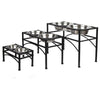 Raised Dog Bowls Pet Feeder Raised Elevated Stainless Steel Food Water Bowls