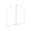 Wedding Party Three-door Arched Frame Flowers Balloon Column Base Backdrop Stand