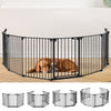 Outdoor Metal Pet Dog Stair Gate Safety Guard Baby Toddler Stair Doorway Cage UK