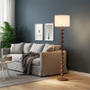 Wooden Bobbin Floor Lamp Base Living Room Free Standing Light LivingRoom Bedroom
