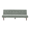 Fabric Sofa Bed 2 Seater Settee Recliner Sleeper Click-Clack Sofabed Couch Grey