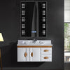 Waterproof LED Bathroom Mirror With Shaver Socket Light Switch Sensor Demister