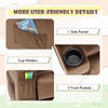 Larger Kids Recliner Chair Adjustable Velvet Fabric Lounge Sofa Recliner-Coffee