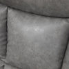 Recliner Armchair Swivel PU Manual Reclining Chair with Adjustable Footrest Grey