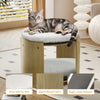 2-Level Cat House Pet Cat Bed Bunk Sleeping Snuggle Condo House Fluffy Cushion