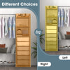 Heavy Duty Clothes Rack 3-Tier Open Shelves & 2-Tier Metal Shoe Rack w/ Drawers