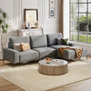 Scandinavia Style Corner Sofa 3 Seater L-Shape Sofa - Right Hand Chaise Lounger