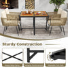 Outdoor Patio Furniture Set 5 Pieces Patio Dining Set-White