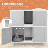 Cat Litter Box Enclosure TV Stand Hidden Cat Washroom Side End Table Cat House