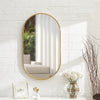 Framed Arched Mirror Wall Mounted Vanity Makeup Bathroom Bedroom Glass Mirrors