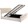 Ottoman Storage Bed Upholstered 5ft King Size Bed Frame With Storage & Gas Lift