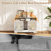 Modern Pet Cabinet Indoor Wooden Kitten House End Side Table-White