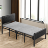 3ft Folding Single Bed with Mattress and Headboard Foldable Guest Bed for Home