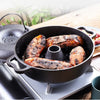 Cast Iron Casserole Dish Pot Pan Cooked Camping Stew Dutch Oven Stockpot Skillet