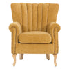 Velvet Accent Chair Upholstered Wingback Armchair Single Sofa Soft Lounge Chair
