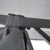 3 x 3 m Large Aluminium Pergola Patio Gazebo with Retractable Shade Canopy