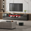 200CM All High Gloss TV Stand Cabinet Sideboard with RGB LED Lights Living Room