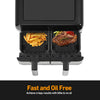 Modern Double Basket Air Fryer Large Digital 9 L Dual with Timer Kitchen Cooking