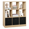 9 Cube Storage Unit Bookcase Wooden Storage Cabinets Book Shelf Display Unit