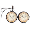 Outdoor Garden Paddington Station Wall Clock Double Sided Hanging Bracket Clock