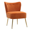 Scallop Back Armchair Cocktail Sofa Accent Seat Living Bedroom Cafe Lounge Sofa