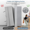 Modern Utility Storage Organizer Double Door Tall Storage Cabinet-Grey