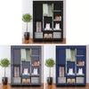 Fabric Canvas Wardrobe With Hanging Rail Shelving Clothes Storage Large Cupboard