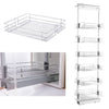 Kitchen Pull Out Drawer Cabinet Glide Organizer Metal Wire Storage Basket Shelf