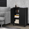 Bathroom Floor Storage Cabinet Free Standing Storage Organizer-Black