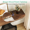 100CM Console Table, Industrial Entry Hallway Table with Geometric Metal Base