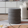 Teddy Fleece Pouffe Stool Padded Dressing Table Vanity Stool Footrest Chair