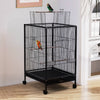 Large Bird Cage Pet Aviary Parrot Cage Cockatiel Budgie Feeding Stand with Perch