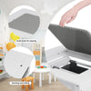Kids Table and Chairs Childrens Activity Play Build Bricks Table w/ Storage Box